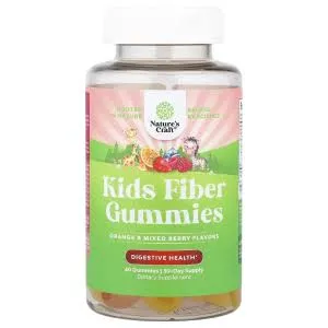 Nature's Craft Orange & Mixed Berry Fiber Gummies 60's