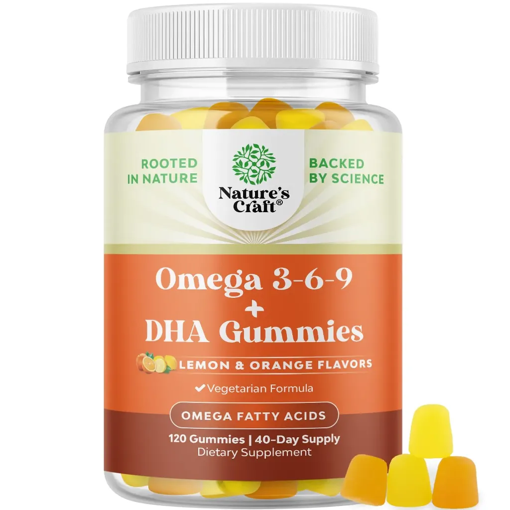 Nature's Craft Omega 3 & DHA Gummies 60's
